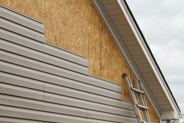 Grey Vinyl Siding Installation in Burleson